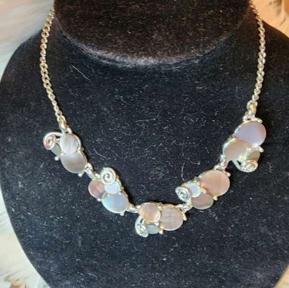 Vintage‎ Moonlight Lucite Deco Necklace - Picture 2 of 6